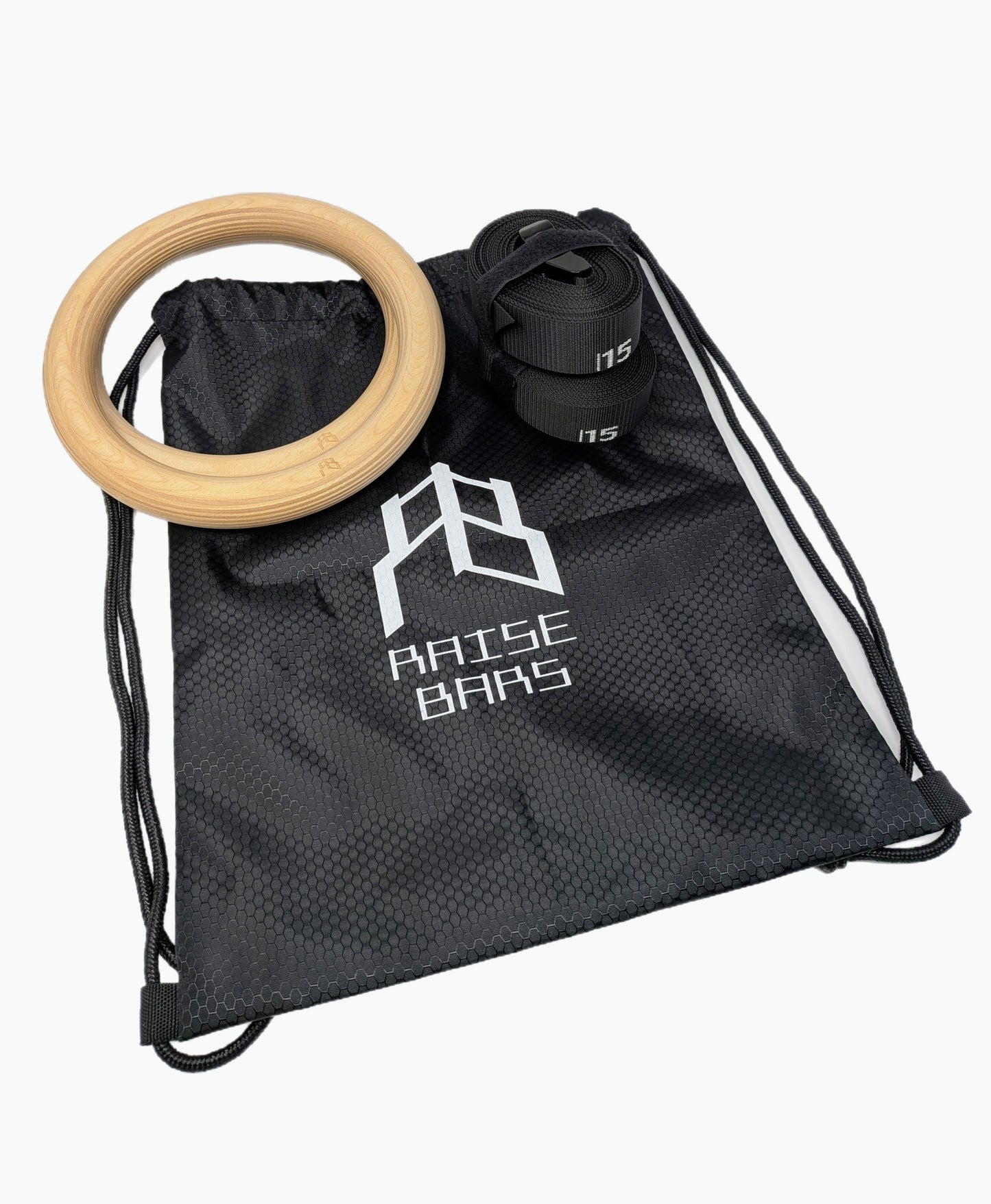 Classic Wooden Gymnastic Rings - 28mm Calisthenics Rings with Adjustable Straps